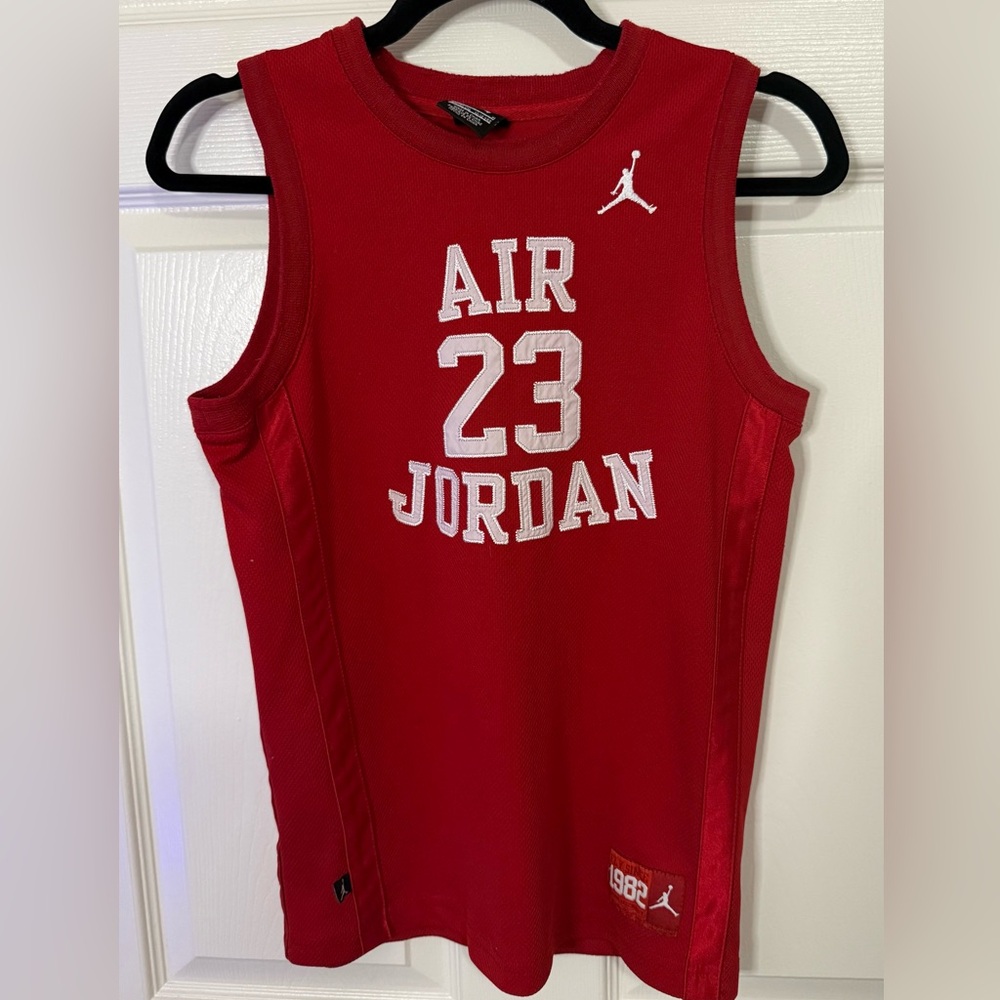Jordan Kids Red Air 23 Jersey Tank